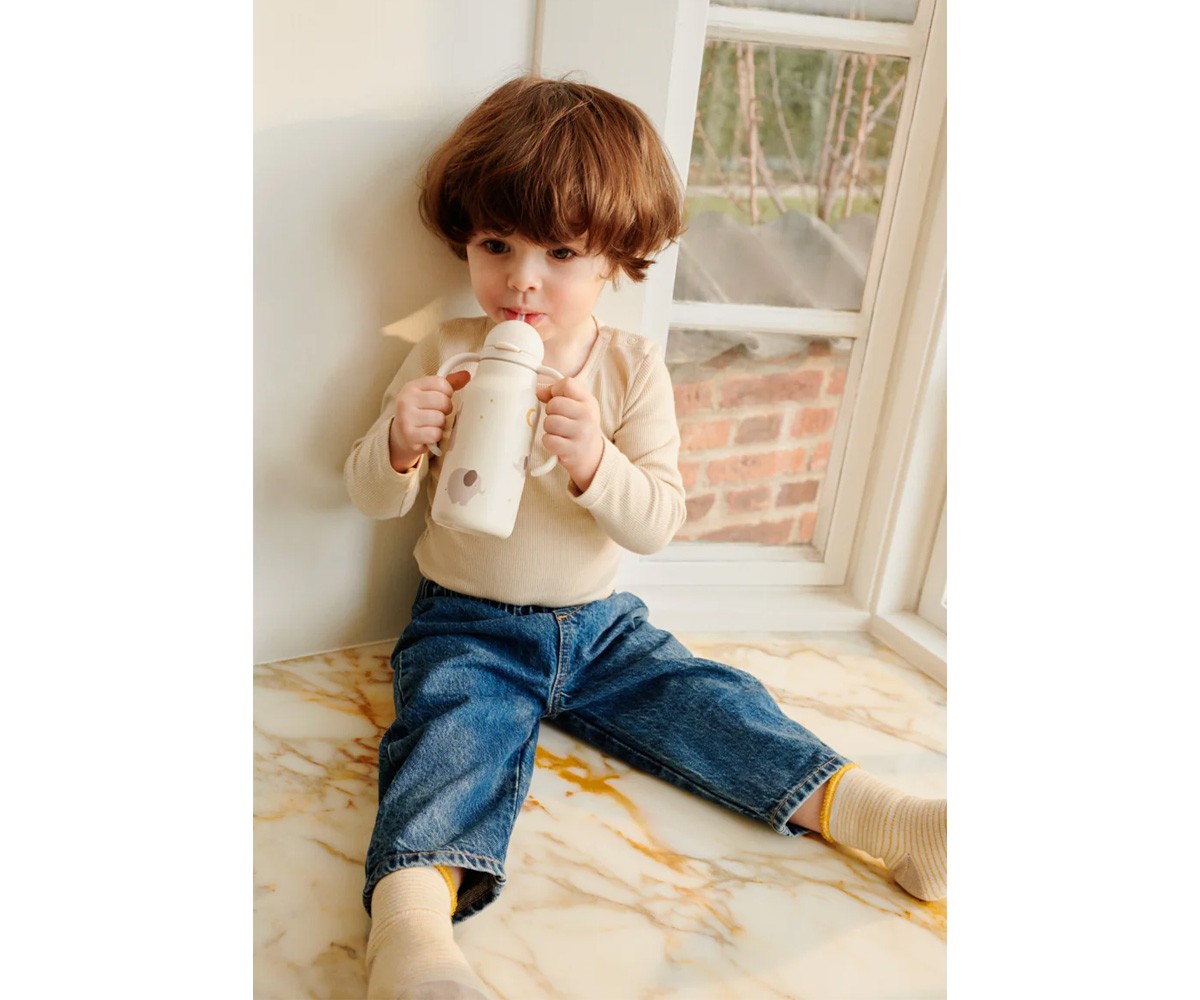 Botella de Acero Térmica Kimmie Elephant/Creme de la Creme 250 ml