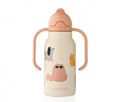 Botella de Acero Térmica Kimmie Cats and Dogs/Sandy 250 ml