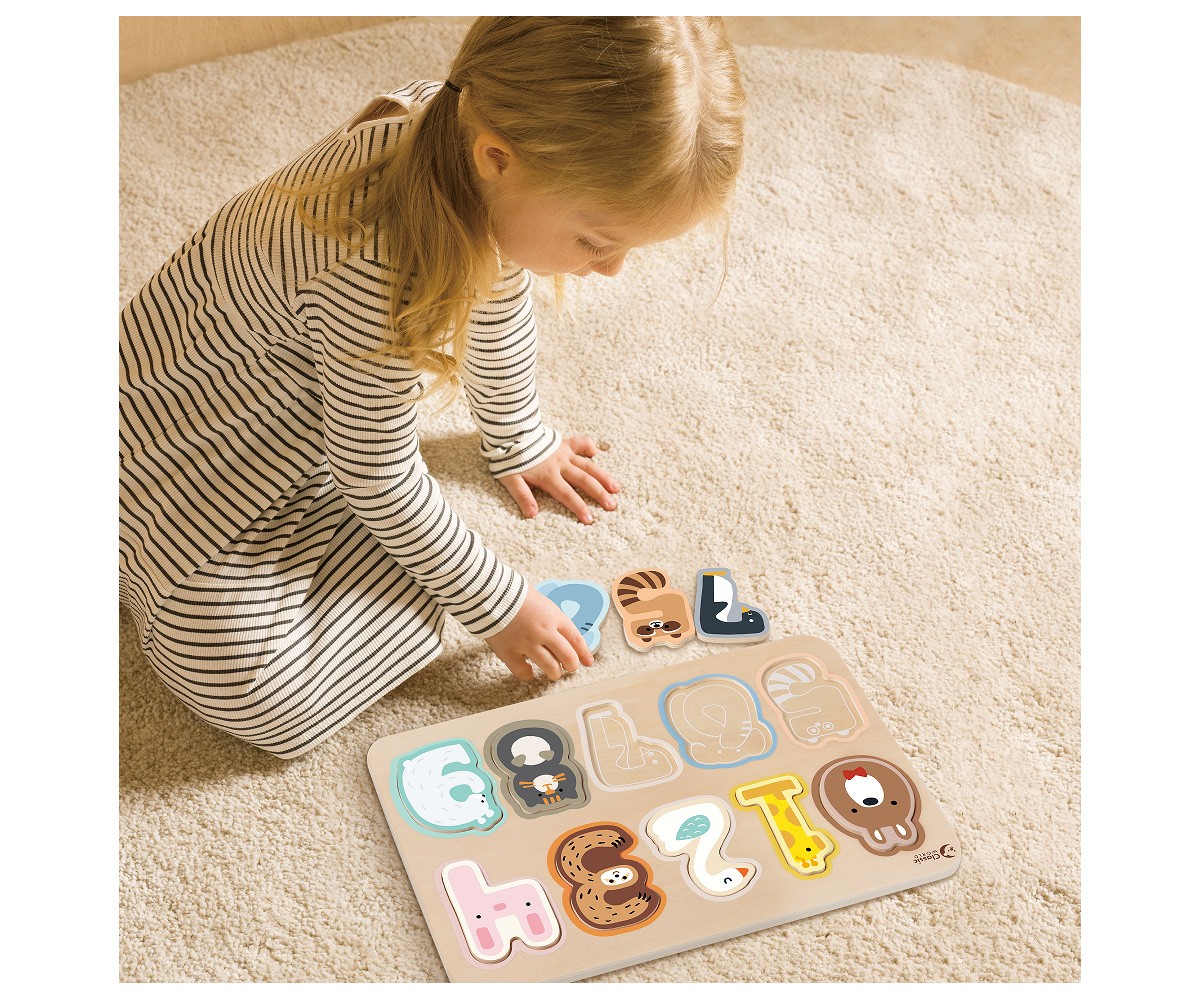 Puzzle Números Animales