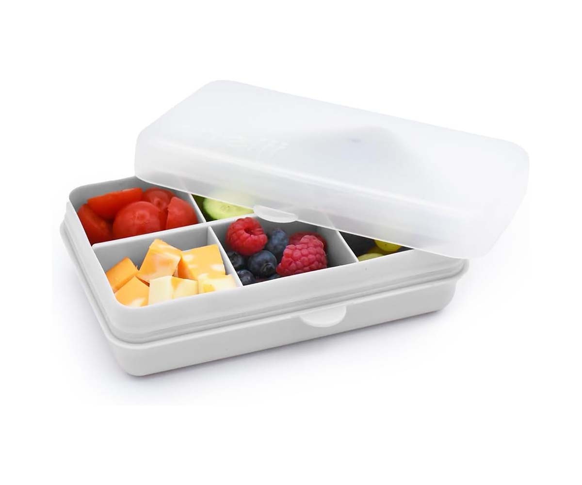 Snackle Box 6 compartimentos cinza