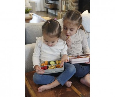 Snackle Box 6 compartimentos cinza