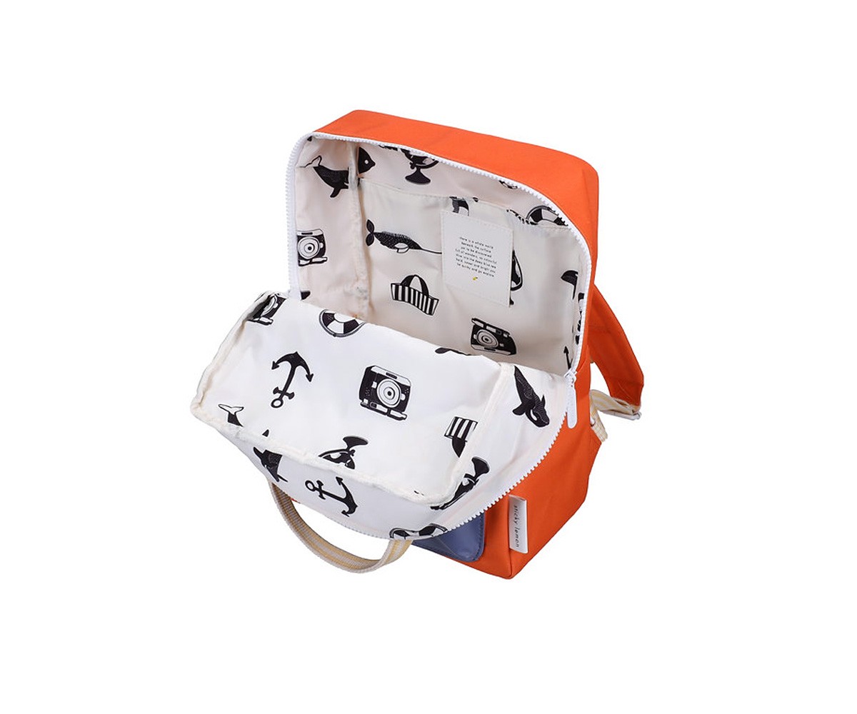 Sac à Dos Primaire Personnalisable Envelope Lifebuoy Orange