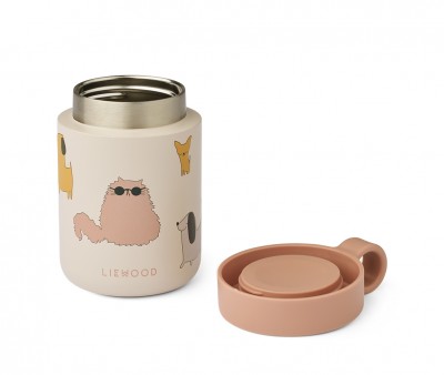 Pot Isotherme pour Solides Kian Jar Cats and Dogs/Sandy