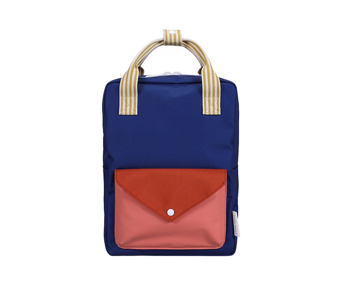 Mochila Escolar Mediana Envelope Ned Blue Personalizable
