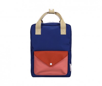 Mochila Escolar Mediana Envelope Ned Blue Personalizable