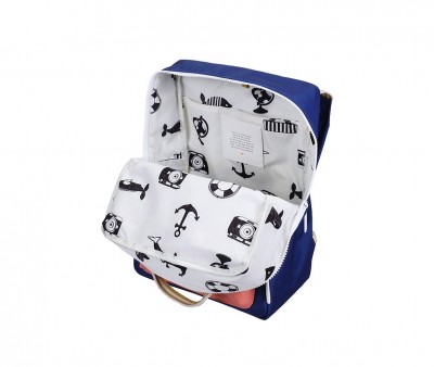 Mochila Escolar Mediana Envelope Ned Blue Personalizable