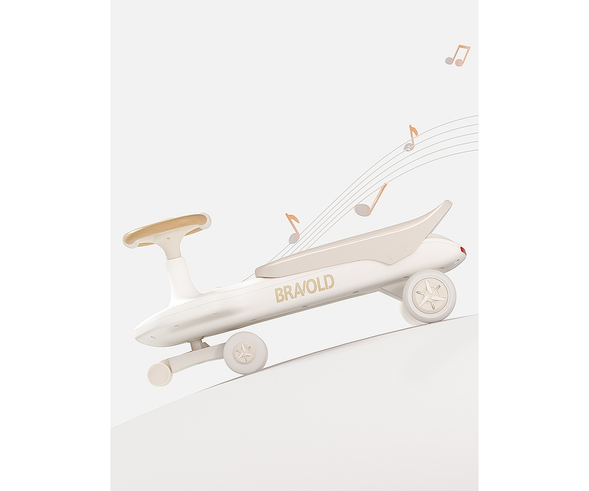 Rack de skate Bravold Long Rider com luz, música e rodas silenciosas | Moca