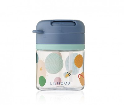 Vaso Tritán Con Pajita Pavia 280 ml Universe/Classic Navy