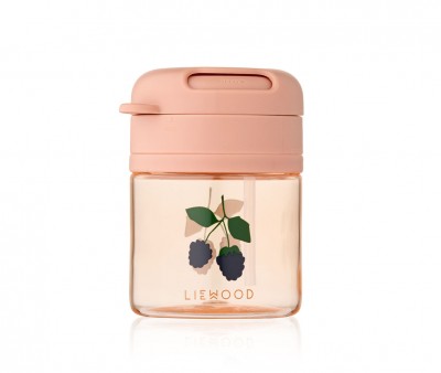 Vaso Tritán Con Pajita Pavia 280 ml Berry/Pale Tuscany