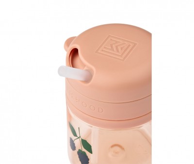 Vaso Tritán Con Pajita Pavia 280 ml Berry/Pale Tuscany