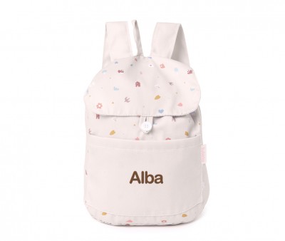 Mochila Pequeña Tela Geometric Nature Personalizable