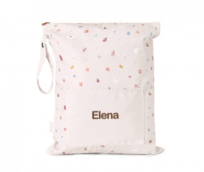 Bolsa Impermeable Grande Geometric Nature Personalizable