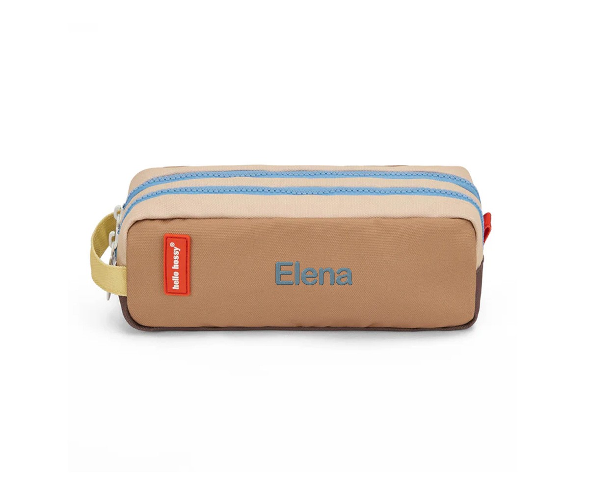 Estuche Doble Compartimento Mini Walnut Personalizable