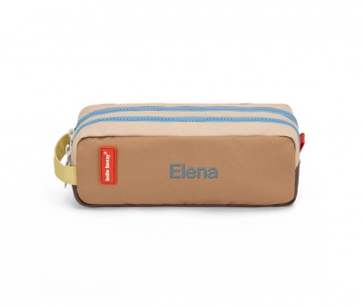 Estuche Doble Compartimento Mini Walnut Personalizable