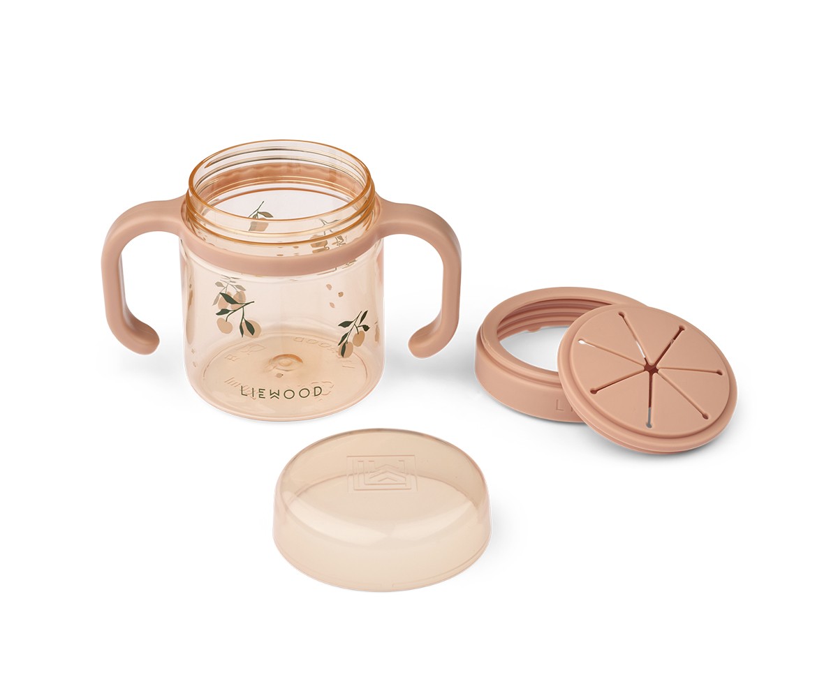 Gobelet Distributeur d\'Encas Enyo Peach/Sea Shell