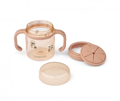 Taza Dispensadora Snacks Enyo Peach/Sea Shell