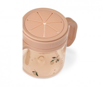 Taza Dispensadora Snacks Enyo Peach/Sea Shell