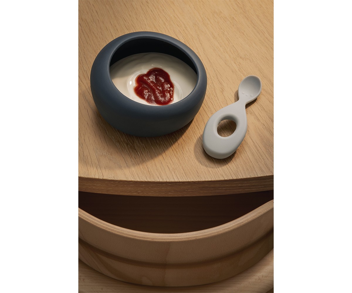 Taça Sparia Whale Blue/Dove Blue com colher