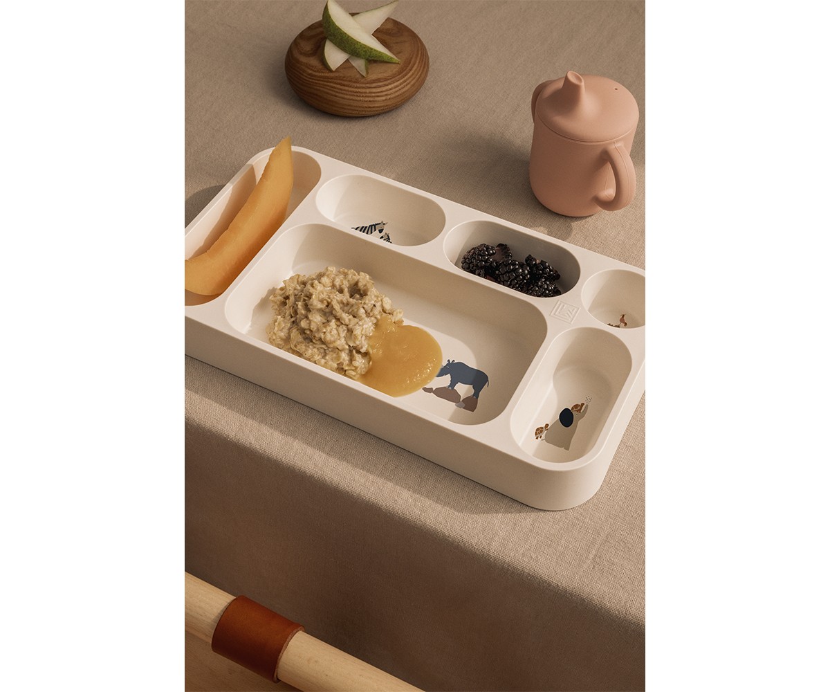 Bandeja con Compartimentos Mosu Peach/Sea Shell