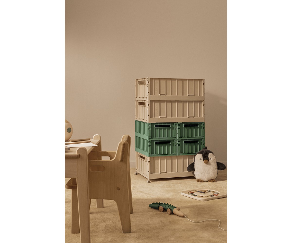 Caixa de armazenamento grande Weston com rodas de areia