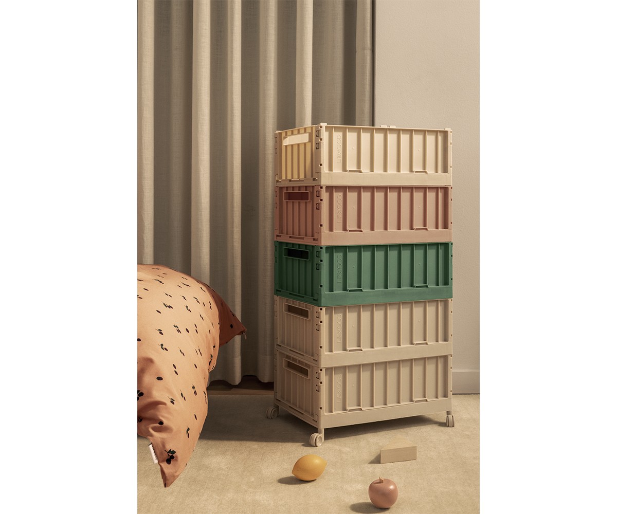 Caixa de armazenamento grande Weston com rodas de areia