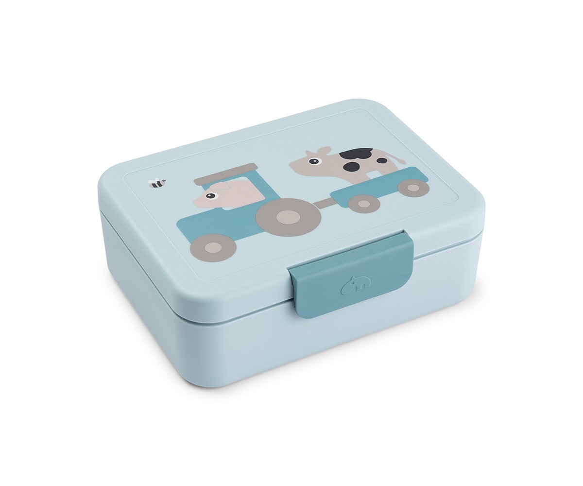 Lunch Box con Divisorio Tiny Farm Blue