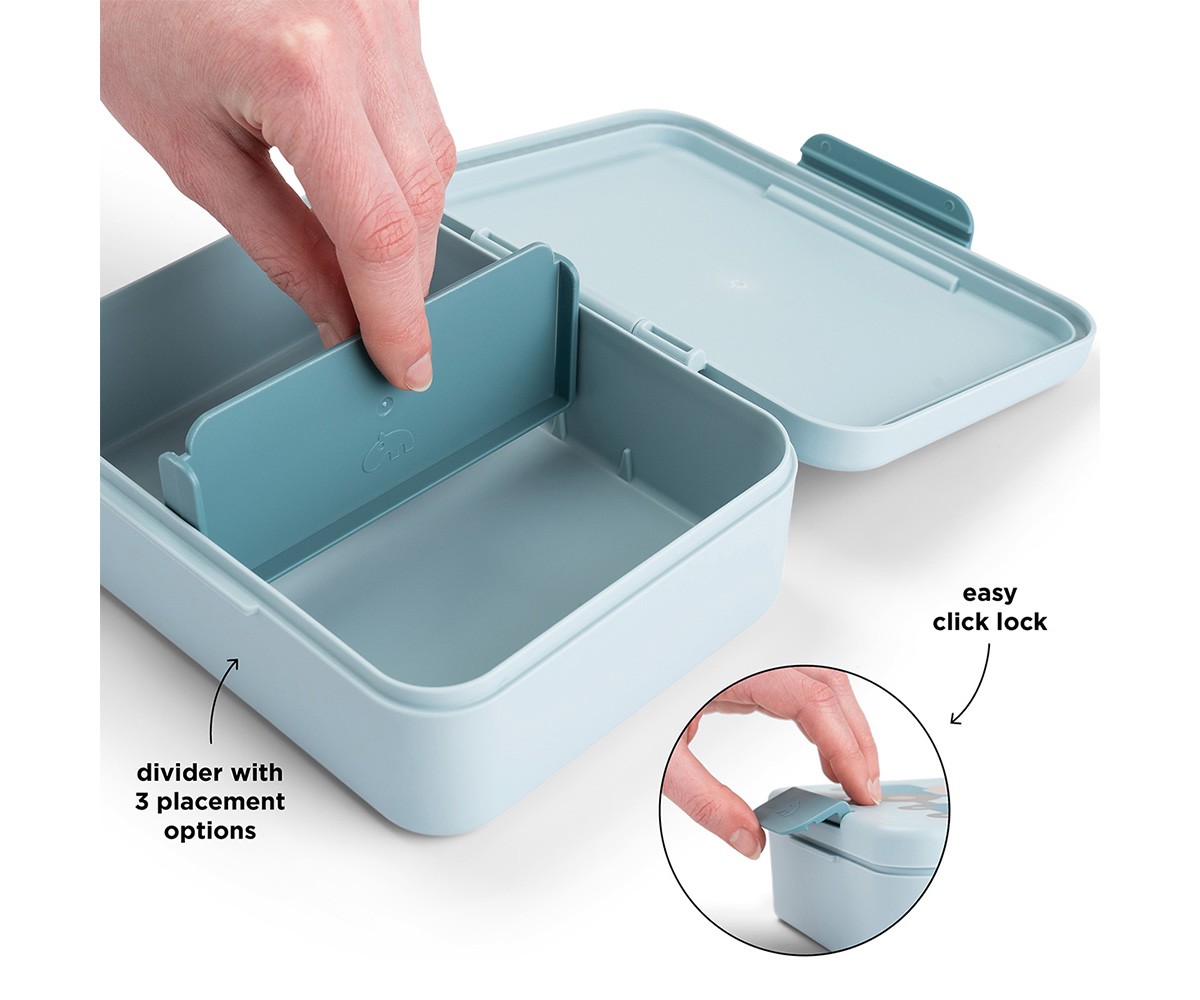 Lunch Box con Divisorio Tiny Farm Blue