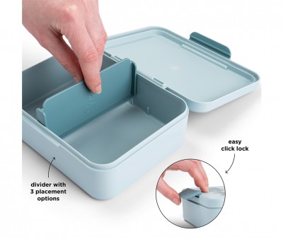 Lunch Box con Divisorio Tiny Farm Blue