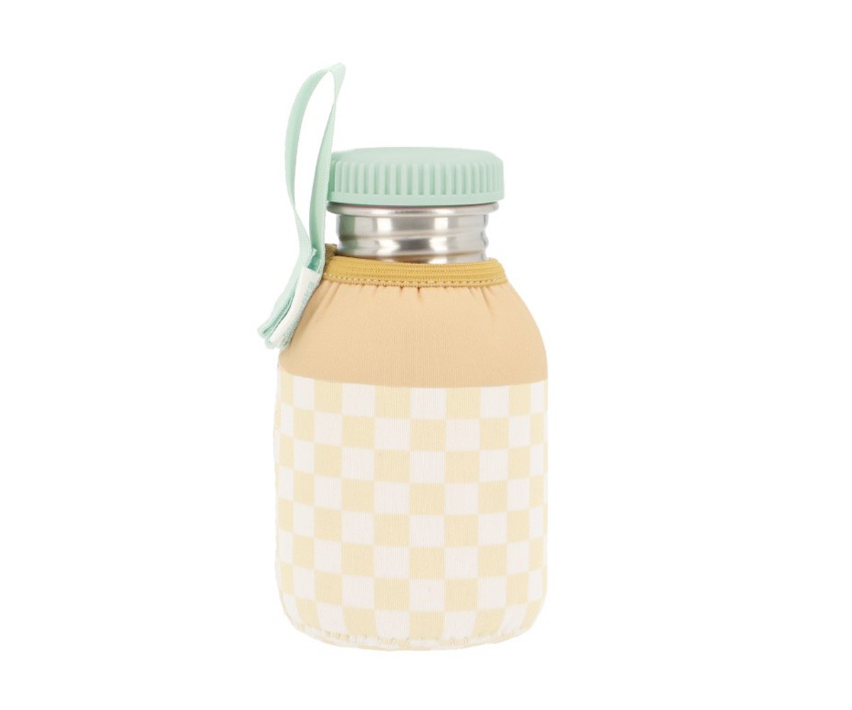 Gourde en Acier avec Housse Yellow Chess Personnalisable 350ml
