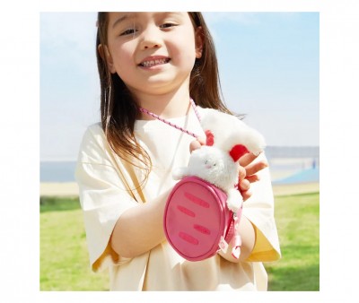 Mochila infantil com bolsinha e peluche Rabbit