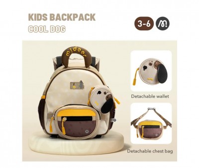 Mochila infantil com pochete e mealheiro Fox
