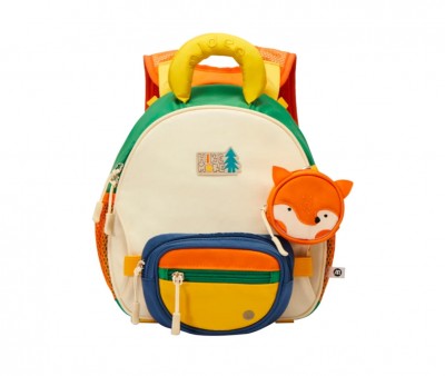 Mochila infantil com pochete e mealheiro Fox