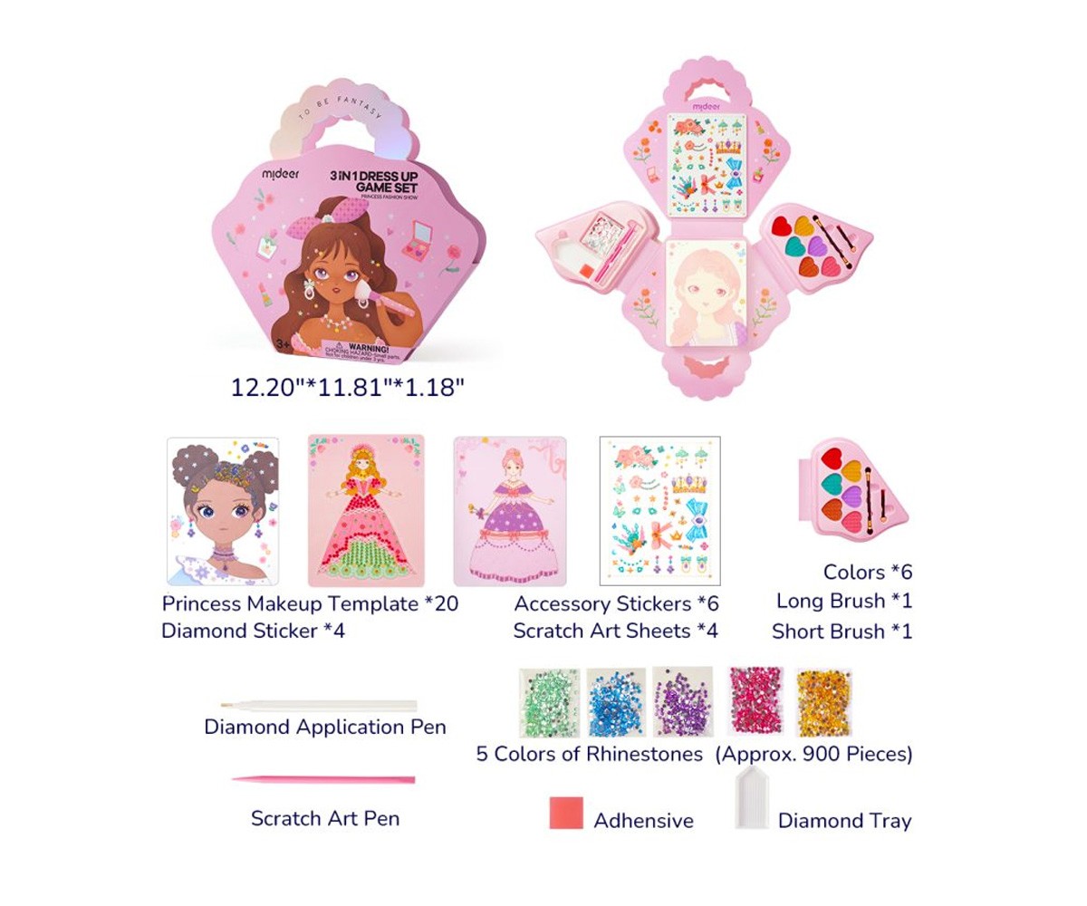 Set Creativo Dress Up Princess 3 in 1