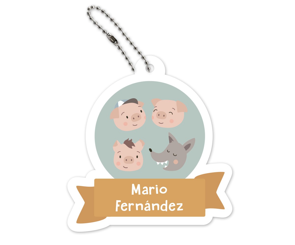 Llavero Mochila The Three Little Pigs