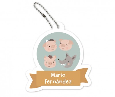 Llavero Mochila The Three Little Pigs