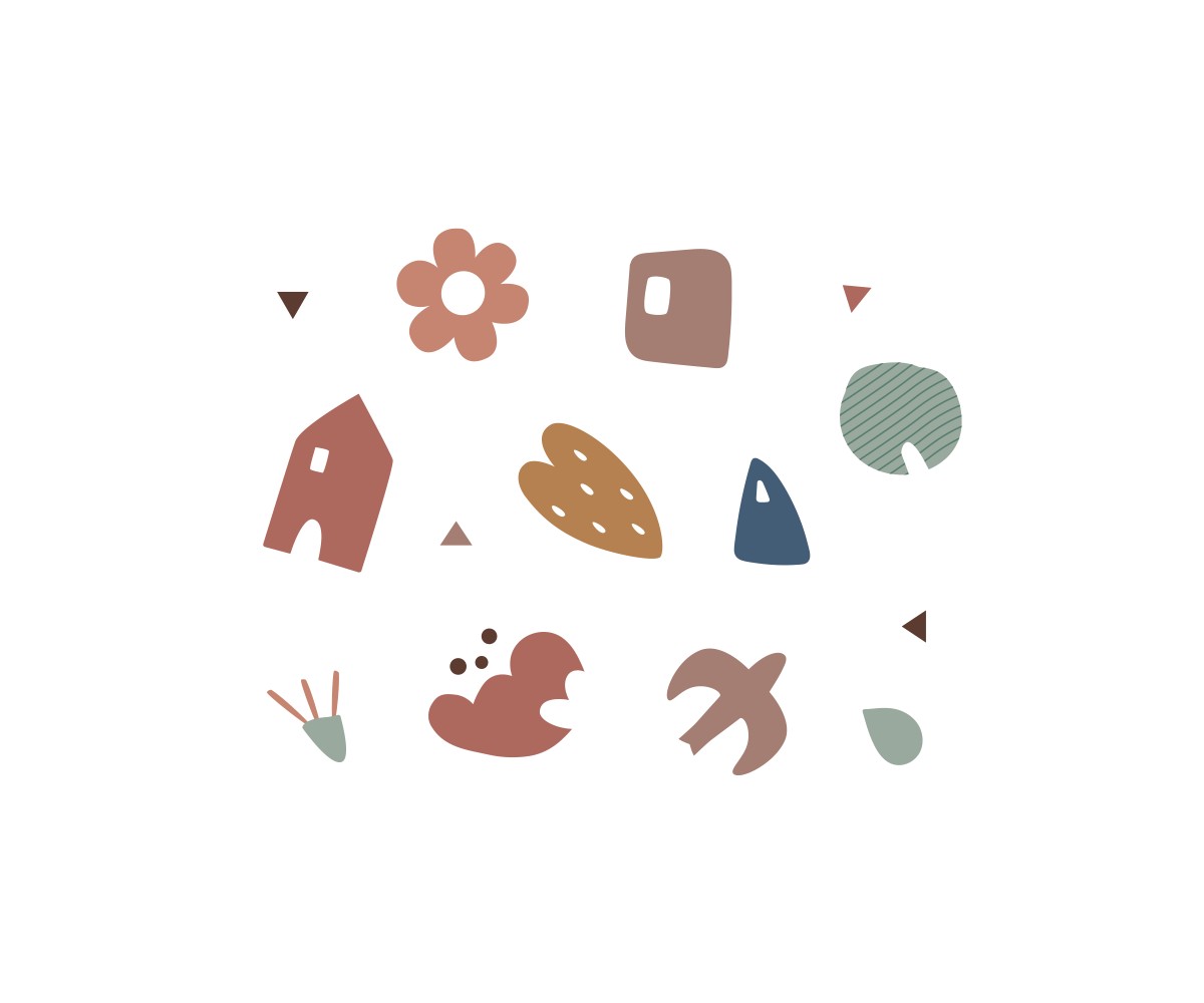 Impression Geometric Nature Sac à Dos Mini Fashion Rose