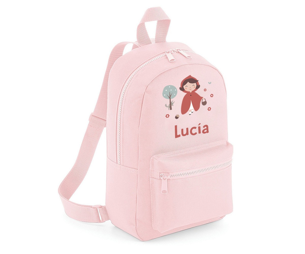 Mochila Mini Fashion Rosa Personalizada Little Red