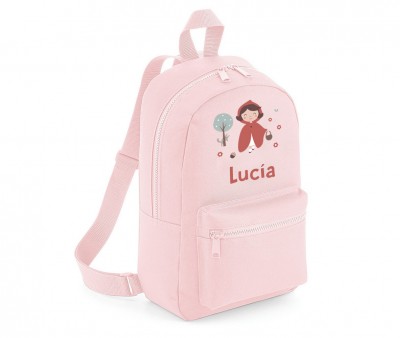 Mochila Mini Fashion Rosa Personalizada Little Red