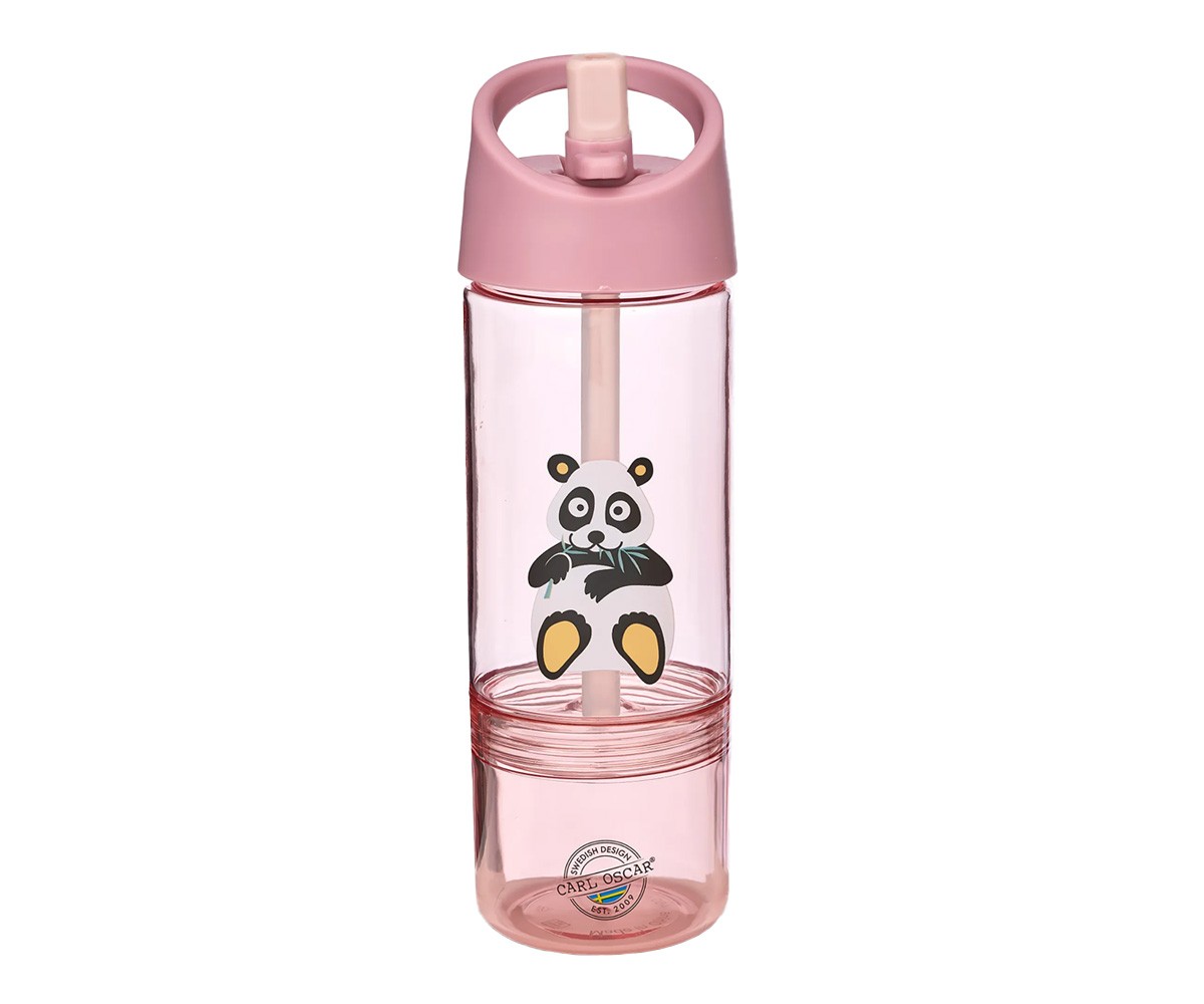 Botella Tritán 2 en 1 Panda Pink