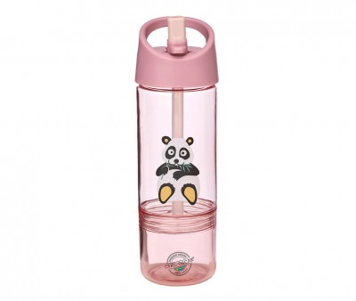 Botella Tritán 2 en 1 Panda Pink