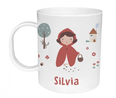Taza de Plástico Personalizada Little Red