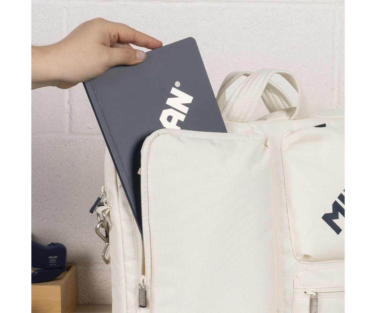 Borsa PC Portatile Beige Collezione 430 Milan Since 1918