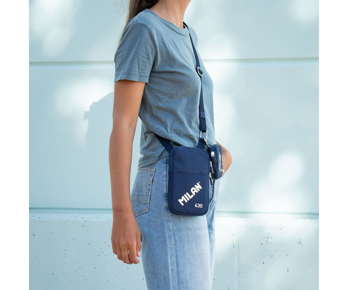 Petit Sac à Bandoulière Collection 430 Since 1918 Bleu Marine