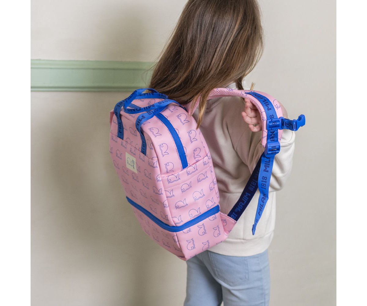 Mochila Infantil con Compartimento Térmico Rosa Colección 460 Since 1918