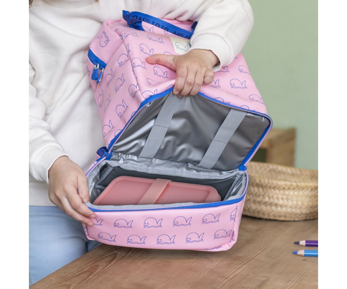 Mochila Infantil con Compartimento Térmico Rosa Colección 460 Since 1918
