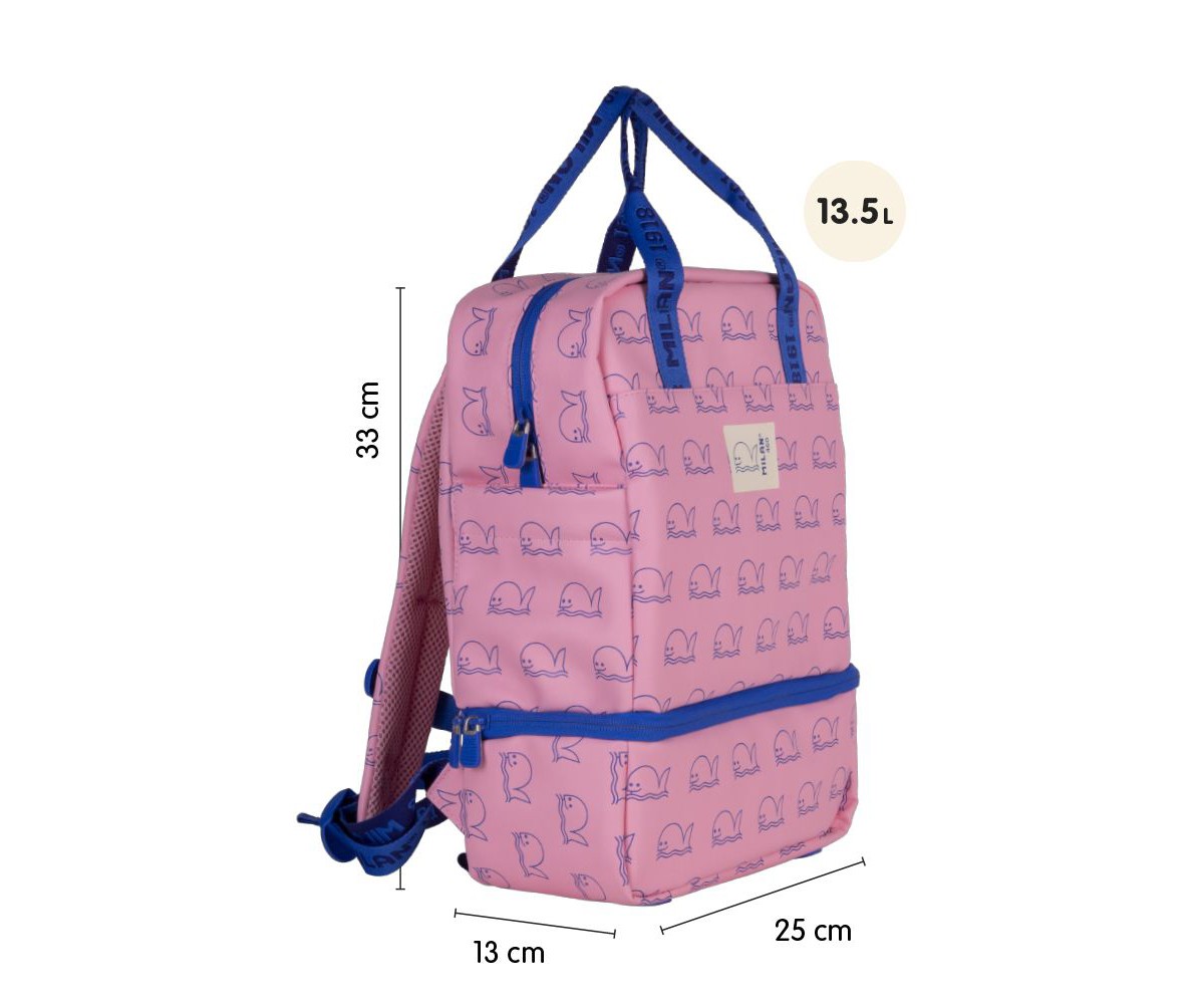 Mochila Infantil con Compartimento Térmico Rosa Colección 460 Since 1918