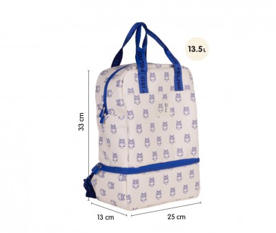 Mochila Infantil con Compartimento Térmico Beige Colección 460 Since 1918