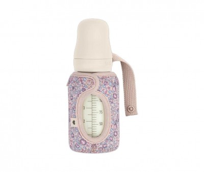 Biberón Cristal BIBS Blush 120ml + Funda Biberón Regalo