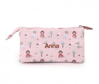 Trousse à 3 Compartiments Little Red Personnalisable