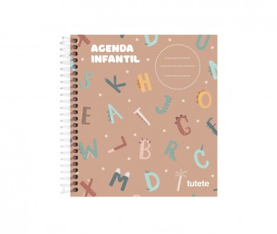 Pequeña Agenda Guardería Personalizable Funny Letters